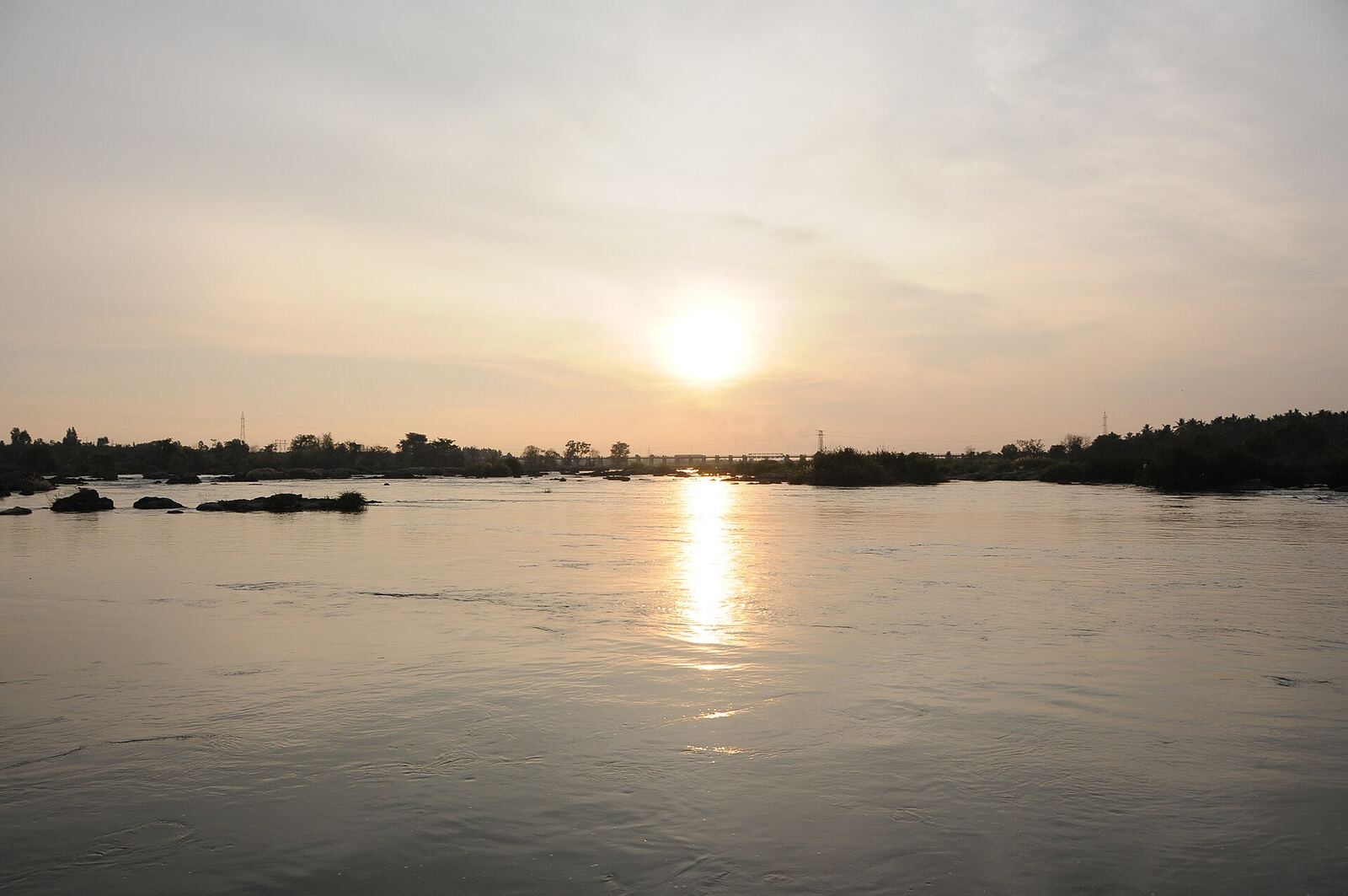 Sunset.